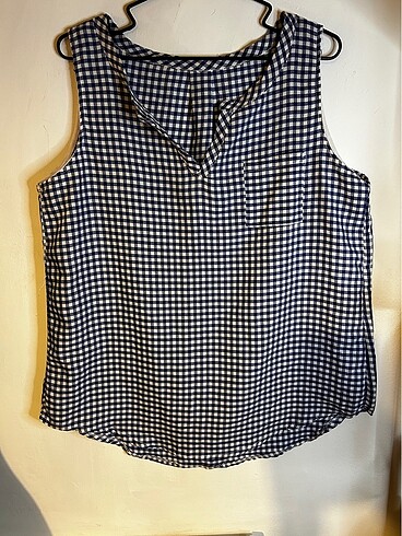 xl Beden Kareli bluz