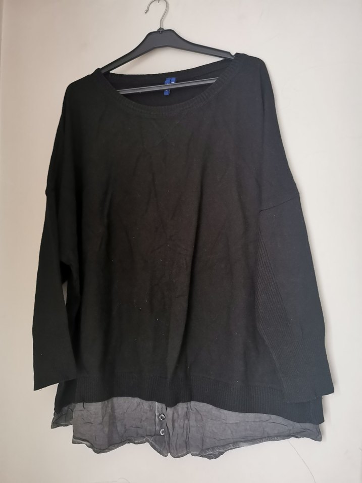 Gri Düğmeli Rahat Kesim - Görsel 2