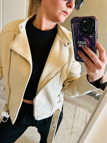 Diğer Krem nubuk ceket s beden zara model