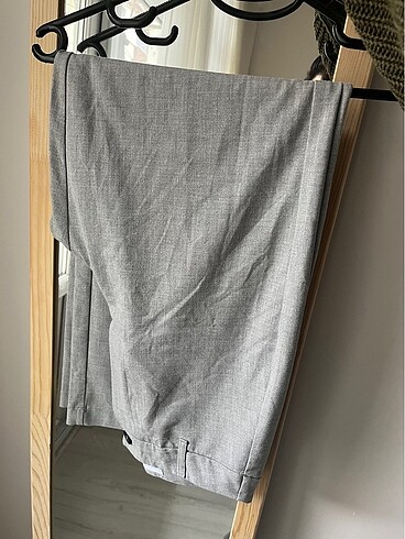 Bershka kemer delikli wide leg pantolon