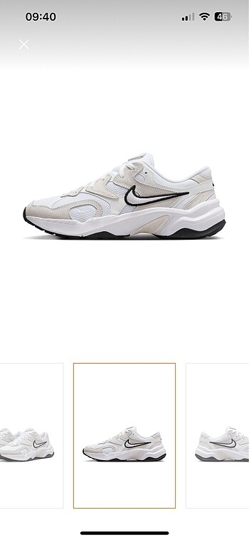 37 Beden Nike beyaz spor ayakkabı