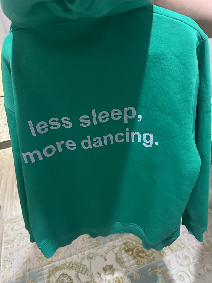 Yeşil Kapüşonlu Oversize Sweatshirt - Görsel 3