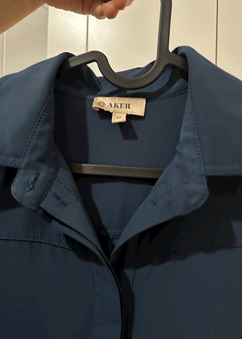 Uzun Kollu, Pilili Mavi Kadın tunik - Görsel 3