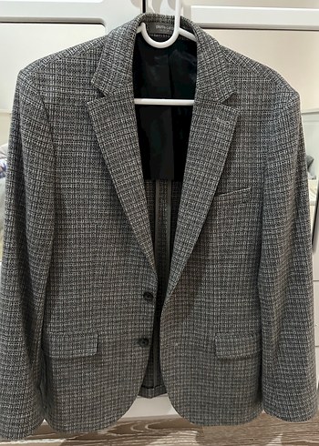 Gri Erkek Düğmeli Midi Ceket - Görsel 2