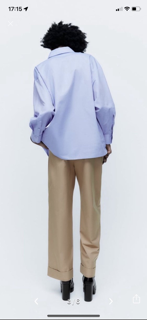 Kadın Bej Pamuklu Düz Kesim Pantolon - Görsel 3