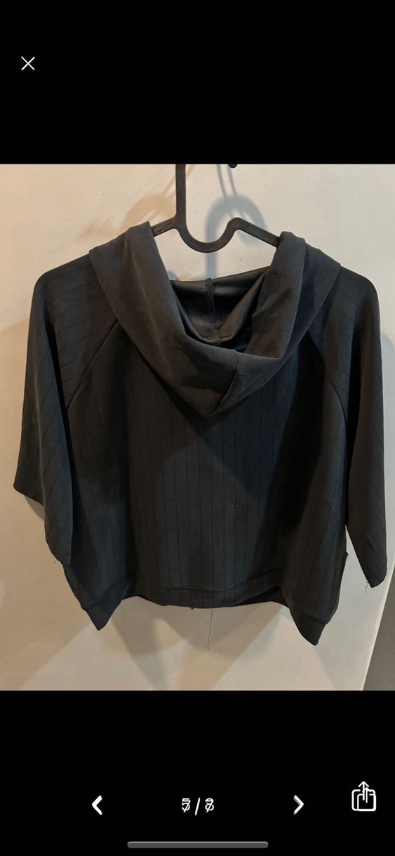 Siyah Fermuarlı Kadın Kısa Kollu Ceket - Görsel 2