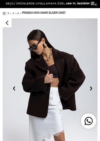 Koyu Kahverengi Deri Blazer Ceket - Görsel 7