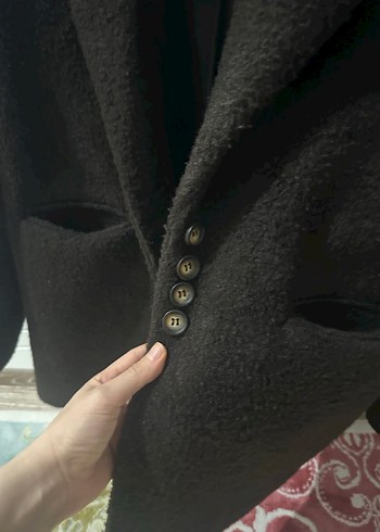 Koyu Kahverengi Deri Blazer Ceket - Görsel 12