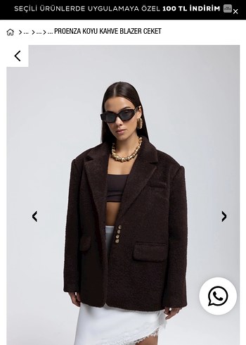 Koyu Kahverengi Deri Blazer Ceket - Görsel 2