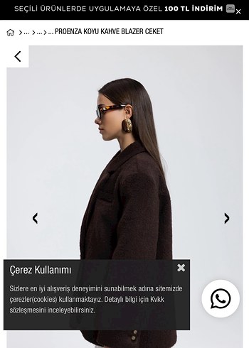 Koyu Kahverengi Deri Blazer Ceket - Görsel 4