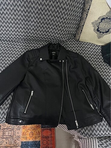 deri biker ceket