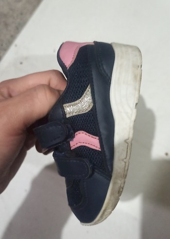 Koyu Mavi Erkek Çocuk Cırt Cırtlı Spor Ayakkabı - Görsel 2