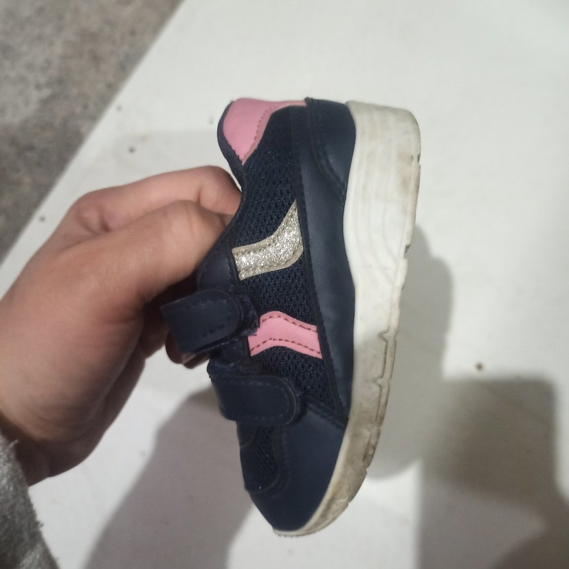 Koyu Mavi Erkek Çocuk Cırt Cırtlı Spor Ayakkabı - Görsel 2