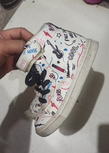 Renkli Baskılı Kız Çocuk Spor Ayakkabı - Görsel 2