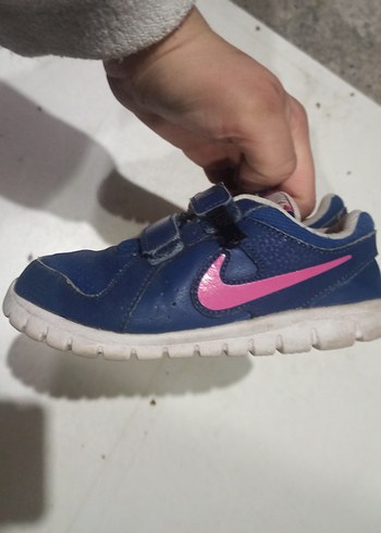 Mavi Erkek Çocuk Nike Spor Ayakkabı Velcro - Görsel 2