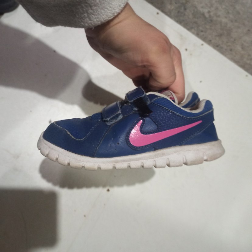 Mavi Erkek Çocuk Nike Spor Ayakkabı Velcro - Görsel 2