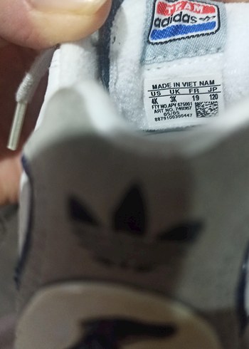 Erkek Çocuk Beyaz Cırt Cırtlı Spor Ayakkabı - Görsel 4