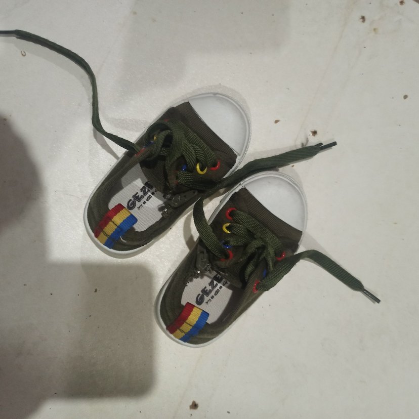 Çocuk Renkli Bağcıklı Spor Ayakkabı - Görsel 3