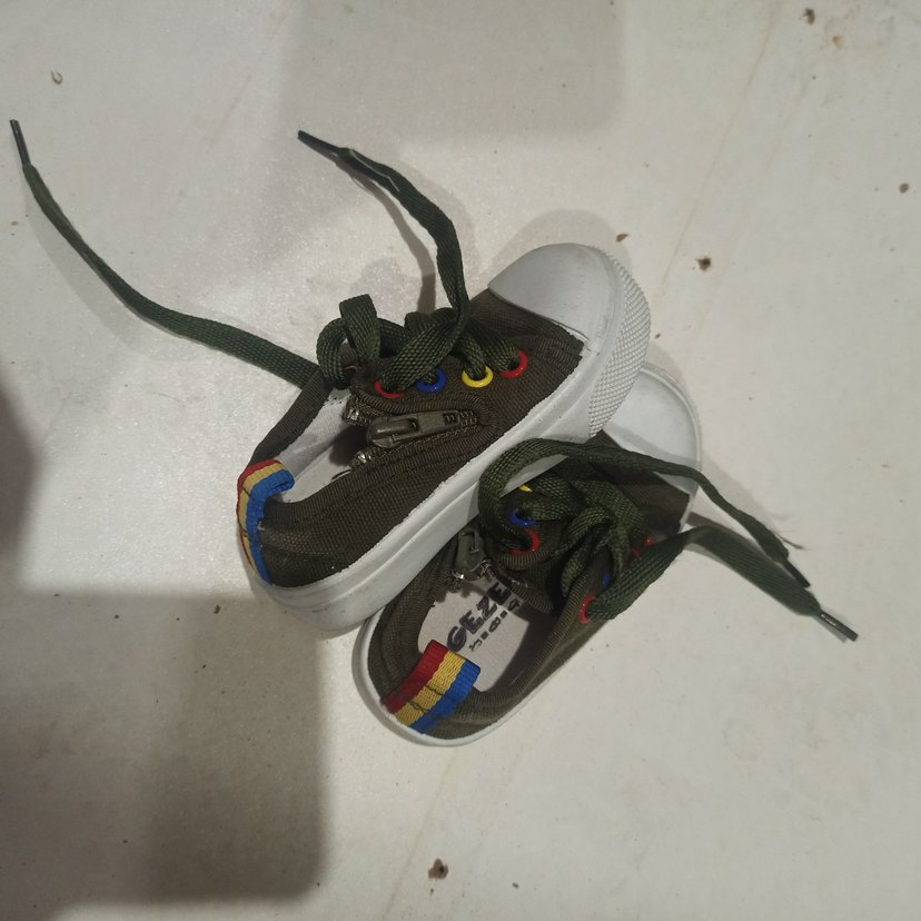 Çocuk Renkli Bağcıklı Spor Ayakkabı - Görsel 4