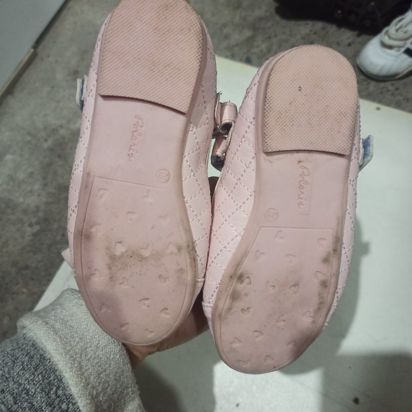 Kız Çocuk Pembe Tokalı Babet Ayakkabı - Görsel 2