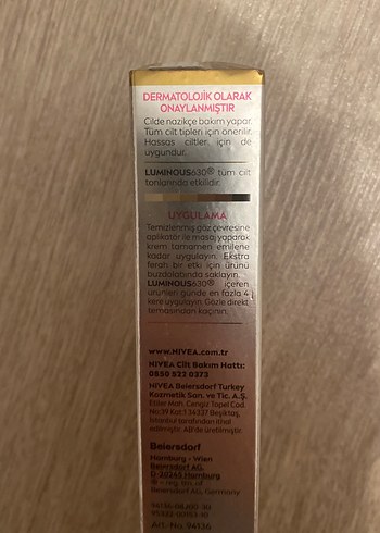 Nivea Cellular Luminous 630 Antispot Göz Bakım Kremi - Görsel 2