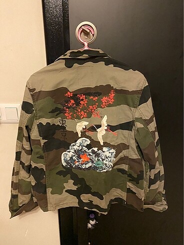Bershka Bershka Kamuflaj Kot Ceket