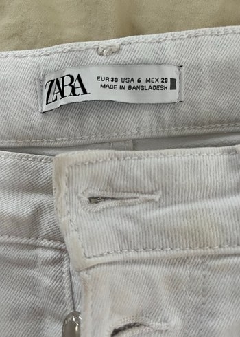 38 Beden beyaz Renk Zara Kot Pantolon