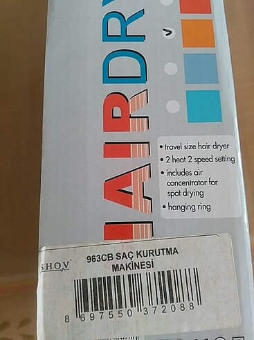 diğer Beden Shov home saç kurutma makinasi