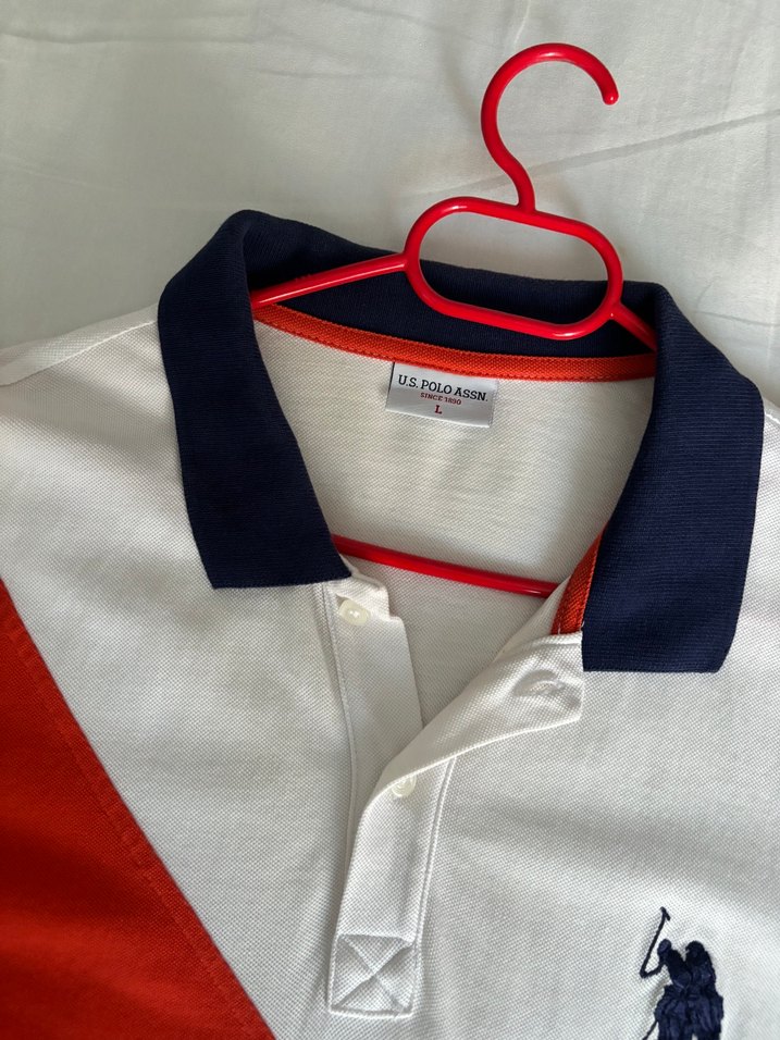 Kısa Kollu Çift Renkli Polo Tişört - Görsel 2