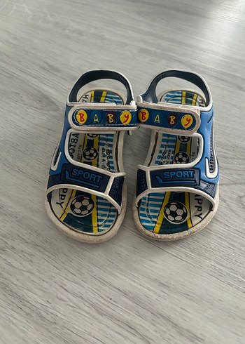 Erkek bebek cırtlı sandalet 23 numara - Görsel 2