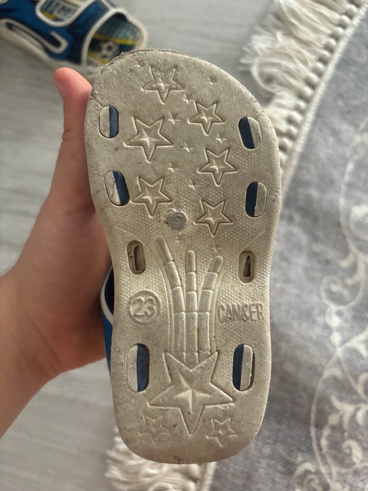 Erkek bebek cırtlı sandalet 23 numara - Görsel 3