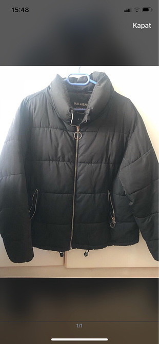 Pull and bear siyah mont