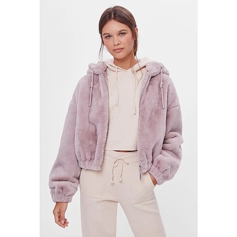 BERSHKA PELUŞ MONT