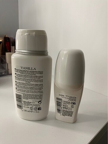 Victoria s Secret Vanilla bettina barty hand body lotion ve roll on vücüt losyonu 