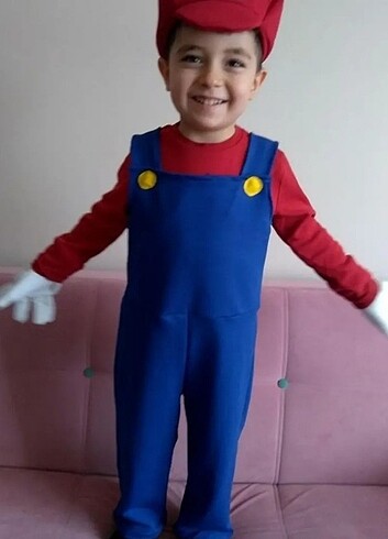 6 Yaş Beden Mario kostümü