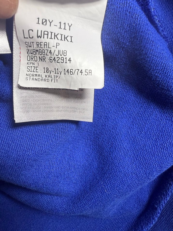 Erkek Çocuk Mavi Real Madrid Sweatshirt - Görsel 5