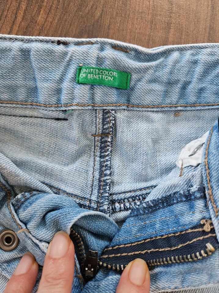 Erkek Çocuk Mavi Kemerli Denim Pantolon - Görsel 4