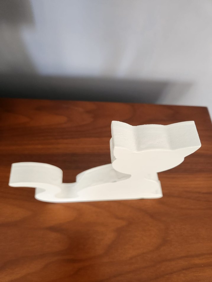 Beyaz Kedi Şeklinde Dekoratif Aksesuar - Görsel 4