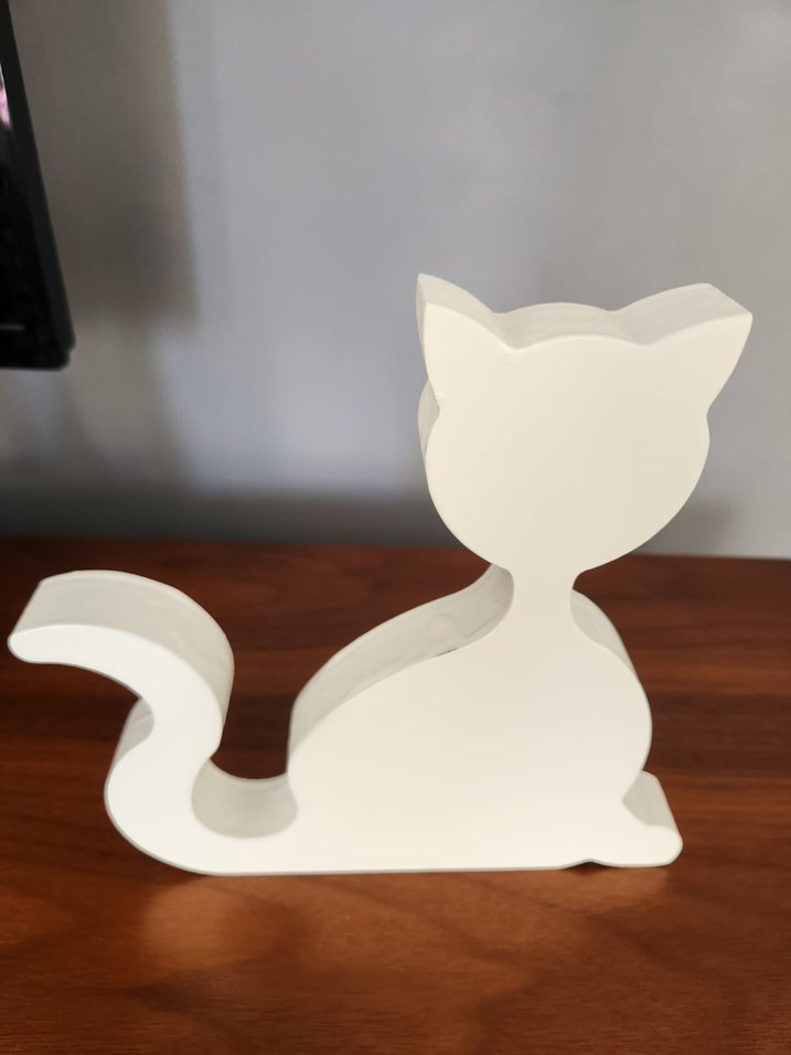 Beyaz Kedi Şeklinde Dekoratif Aksesuar - Görsel 5