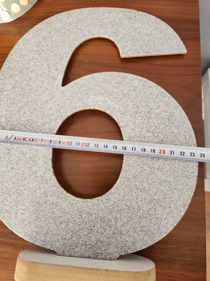 Gri Renkli 6 Sayısı Figür - Görsel 4