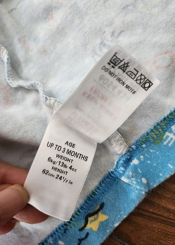 3 Ay Beden mavi Renk m&s Tulum