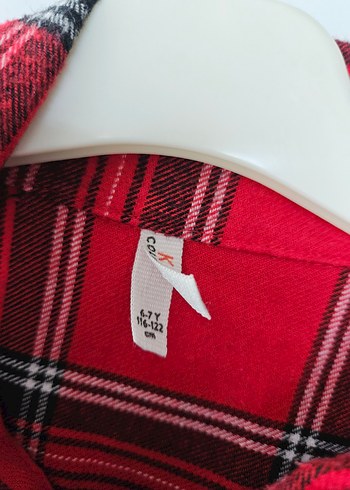 Kız Çocuk Renkli Kareli Düğmeli Elbise - Görsel 5