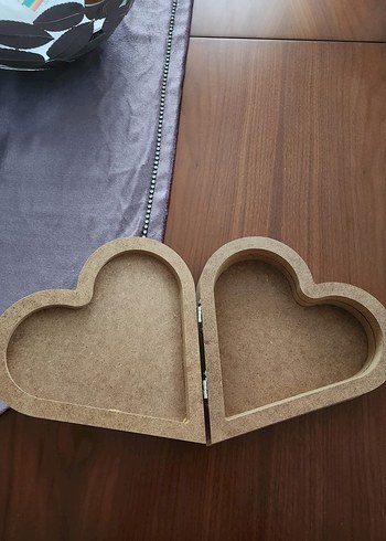 Kalp Şekilli Ahşap kutu - Görsel 3
