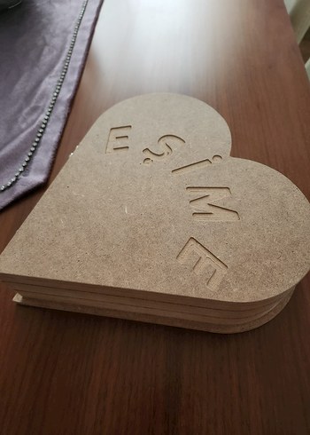 Kalp Şekilli Ahşap kutu - Görsel 4