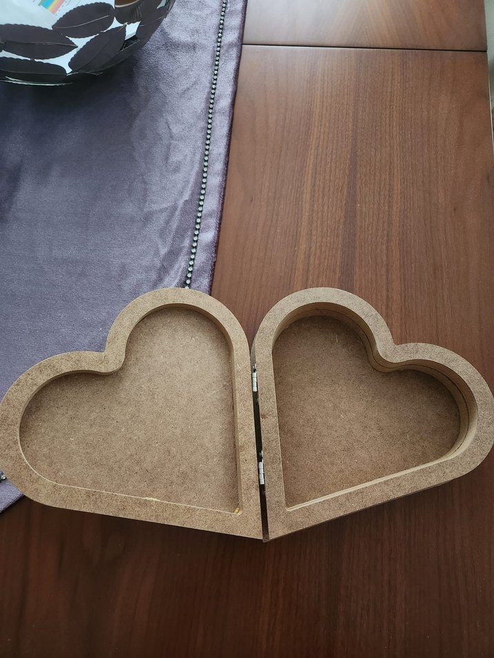 Kalp Şekilli Ahşap kutu - Görsel 3