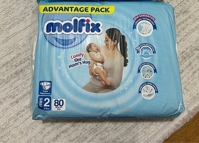 Molfix bebek bezi 2 numara