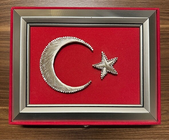 Filografi Türk Bayrağı ve Kutusu