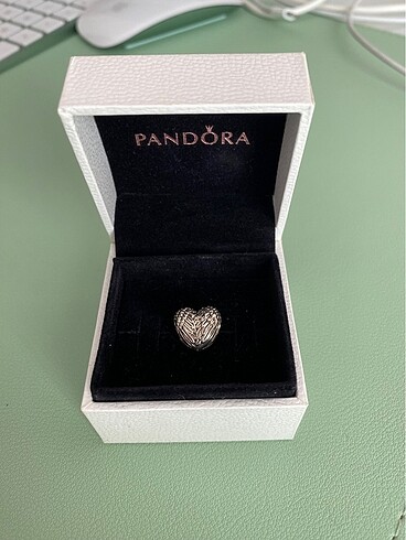 Pandora melek kanatlı kalp charm