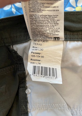 WRANGLER Erkek TEXAS Modeli Pantolon - Görsel 7