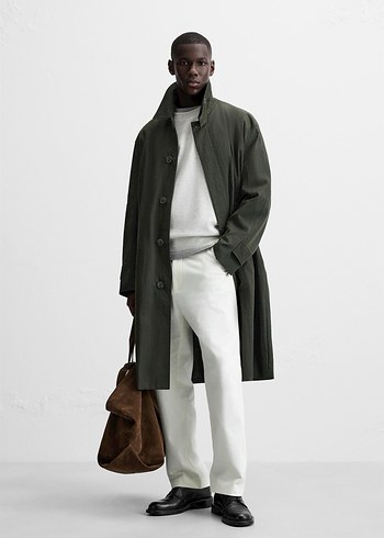 ZARA Erkek Trençkot (L-XL) - Görsel 4